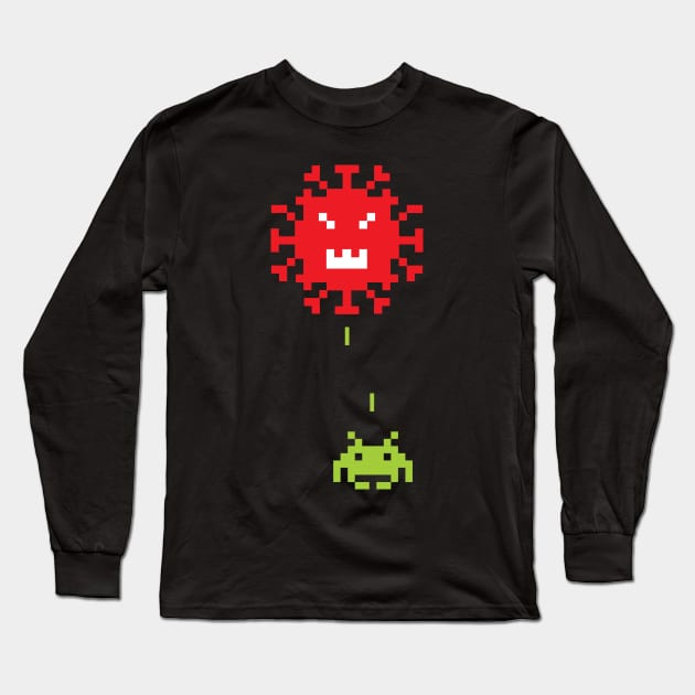 Virus Invaders Long Sleeve T-Shirt by Sauher